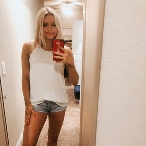 White tank top